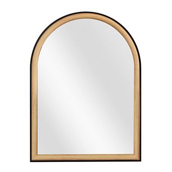 Two-Tone Arched Hanging Wall Mirror