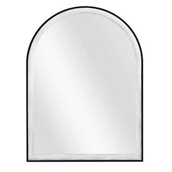 Two-Tone Arched Hanging Wall Mirror