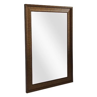 Textured Frame Hanging Wall Mirror