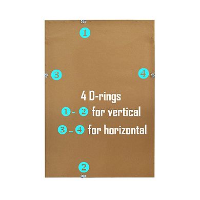 Textured Frame Hanging Wall Mirror