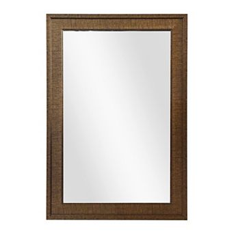 Textured Frame Hanging Wall Mirror