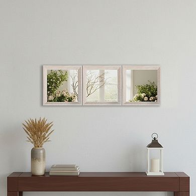 Square Hanging Wall Mirror 3-Piece Set