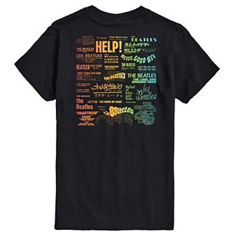 Men's The Beatles Song Titles Graphic Tee