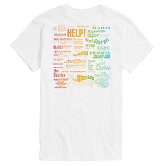 Men's The Beatles Song Titles Graphic Tee