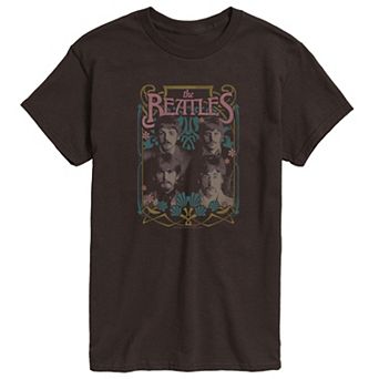 Men's The Beatles Group Vintage Graphic Tee