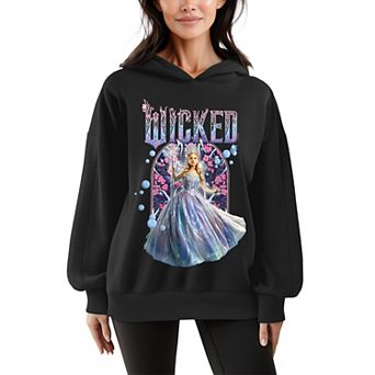Women's Wicked For Good Glinda Oversized Fleece Hoodie Sweatshirt