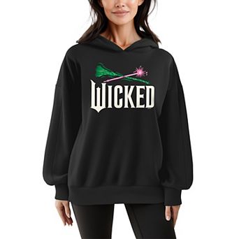 Women's Wicked For Good Oversized Fleece Hoodie Sweatshirt