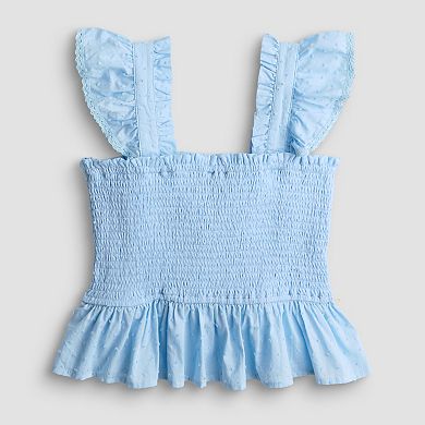 Girls 7-16 IZ Byer Smocked Ruffle Tank Top
