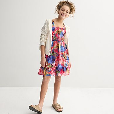 Girls 7-16 Speechless Floral Smocked Chiffon Dress