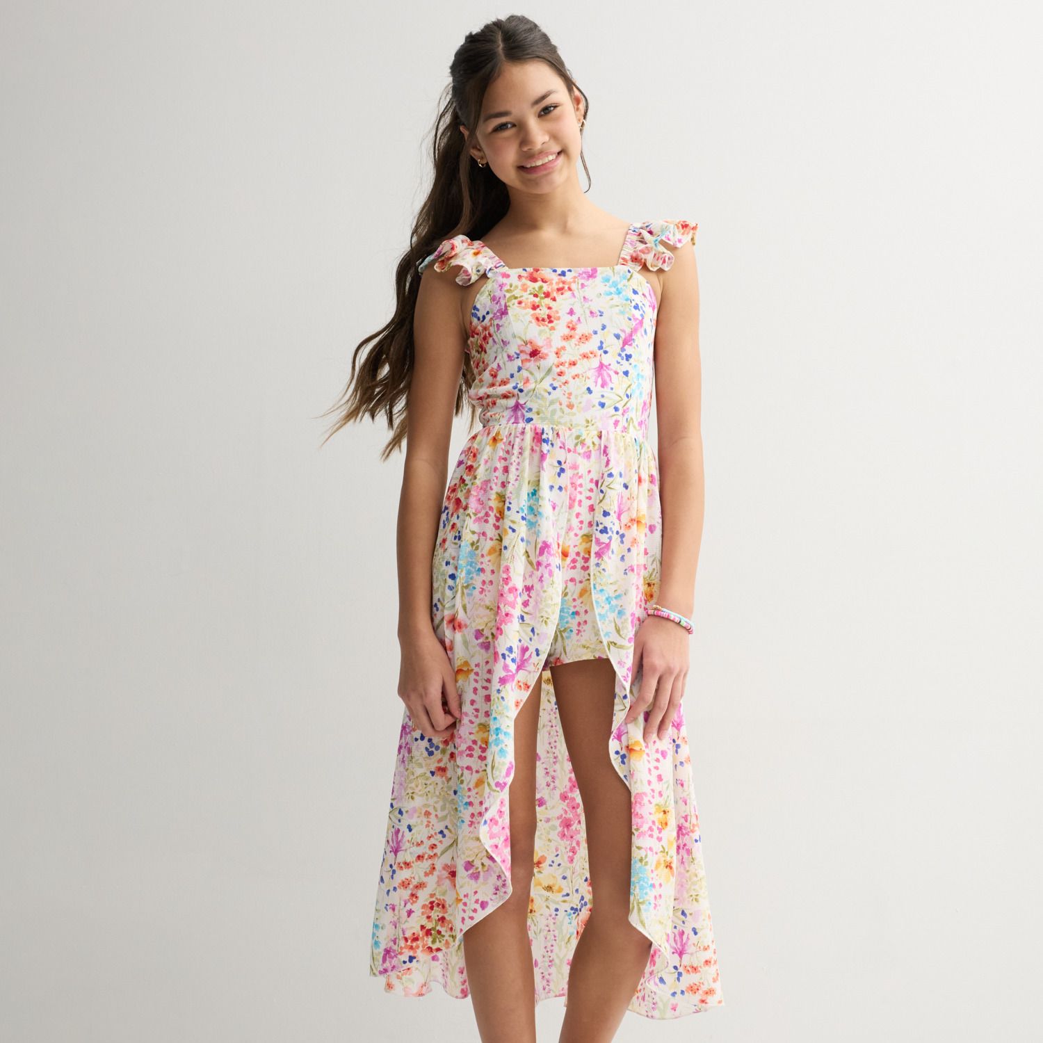 Детский комбинезон Speechless Floral Ruffle Sleeve Romper
