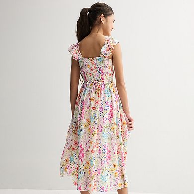 Girls 7-16 Speechless Floral Ruffle Sleeve Romper