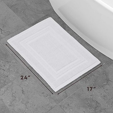 Jean Pierre New York Stonewash Racetrack Cotton Bath Rug