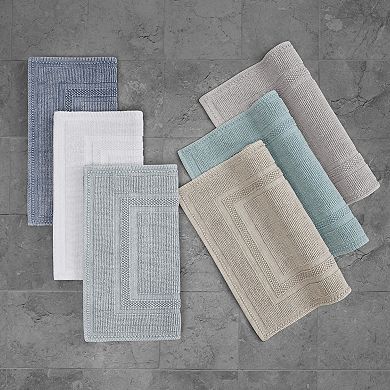 Jean Pierre New York Stonewash Racetrack Cotton Bath Rug