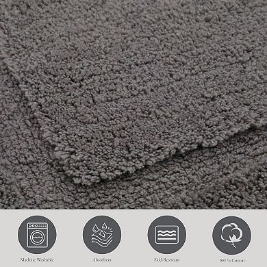 Jean Pierre New York Lydia Border Plush Bath Mat