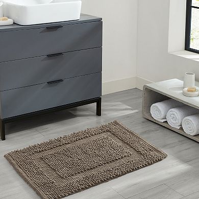 Jean Pierre New York Sophie Border Textured Cotton Bath Mat
