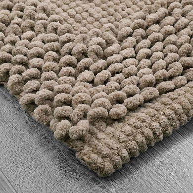 Jean Pierre New York Sophie Border Textured Cotton Bath Mat