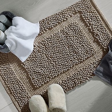 Jean Pierre New York Sophie Border Textured Cotton Bath Mat