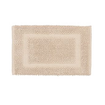 Jean Pierre New York Sophie Border Textured Cotton Bath Mat