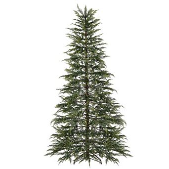 Costway 6.5/7.5 FT Pre-Lit Artificial Christmas Tree with 578 Branch Tips 390 Lights 8 Modes