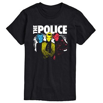 Big & Tall The Police Color Pop Graphic Tee