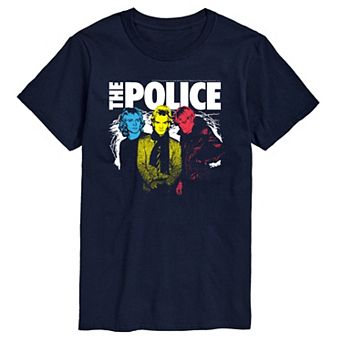 Big & Tall The Police Color Pop Graphic Tee