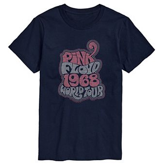 Big & Tall Pink Floyd Groovy Retro Graphic Tee