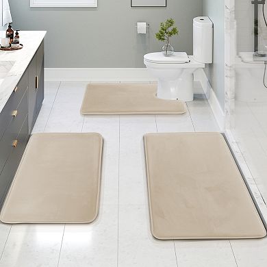Ultra Soft Non-Slip Plush Memory Foam Bath Rug Collection