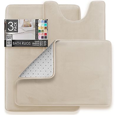Ultra Soft Non-Slip Plush Memory Foam Bath Rug Collection