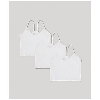 Organic Everyday Shelf Bra Cropped Camisole 3-pack