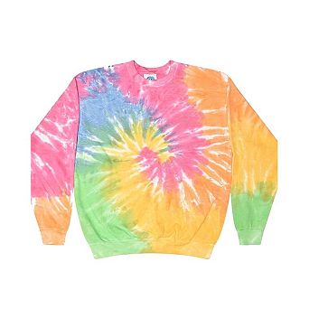 Colortone Tie-Dyed Fleece Crewneck Sweatshirt
