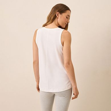 Luxe Stretch Jersey Swing Tank