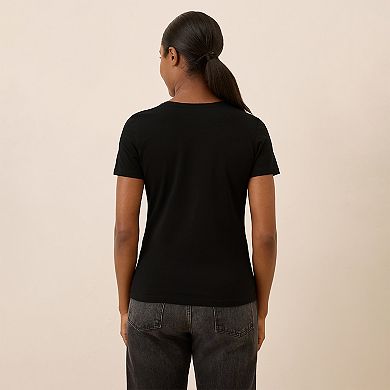 Luxe Stretch Jersey Slim Tee