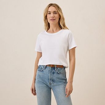 Luxe Stretch Jersey Slim Tee