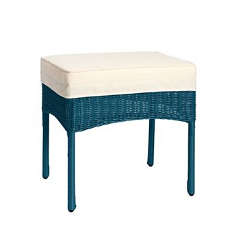 BrylaneHome Roma All-Weather Resin Wicker Ottoman