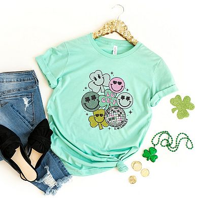 S.W.Smiley Lucky Smiley Disco - Women's Short Sleeve Graphic T-Shirt