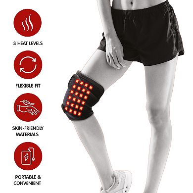 Pursonic Red Light Therapy Knee Pad Targeted Relief for Knee Pain, Stiffness & Recovery