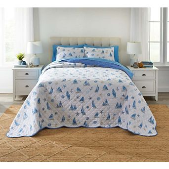 BrylaneHome BH Studio Scalloped Hem Bedspread