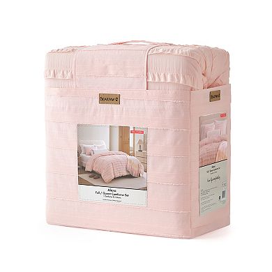 Bearpaw Alexa Ruffle Comforter Set with Shams