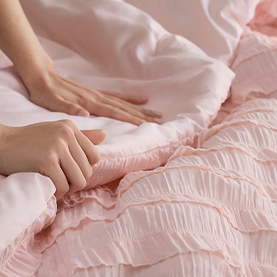 Bearpaw Alexa Ruffle Comforter Set with Shams