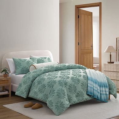 Bearpaw Carmen Floral Tufted Comforter Set with Shams