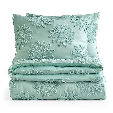 Bearpaw Carmen Floral Tufted Comforter Set with Shams