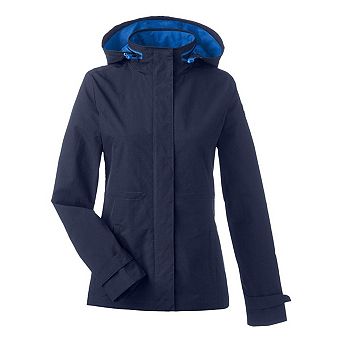 Nautica Women's Voyage Hooded Rain Jacket