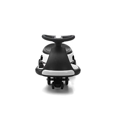 Whisen 12V Kids Electric Ride-On Wiggle Car with Anti-Rollover and Flashing Wheels