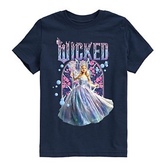 Boys 8-20 Wicked For Good Glinda Florals & Bubbles Graphic Tee