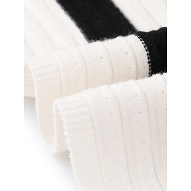 Striped Cardigan Sweater for Women's Long Sleeve Button Down Crewneck Knit Cardigans Coat