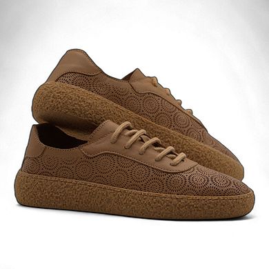 Women's Lace-Up Slip On Leather Sneakers (Colette Style)