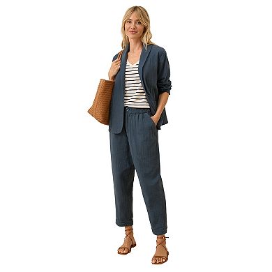 Coastal Double Gauze Rolled Cuff Pant