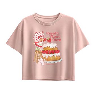 Girls 7-16 Strawberry Shortcake I Need A Sweet Treat Boxy Tee