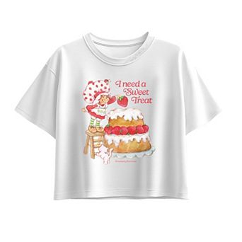 Girls 7-16 Strawberry Shortcake I Need A Sweet Treat Boxy Tee
