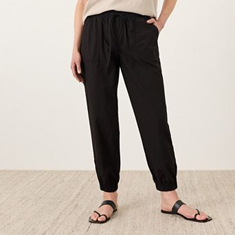 Organic Cotton Stretch Poplin Jogger